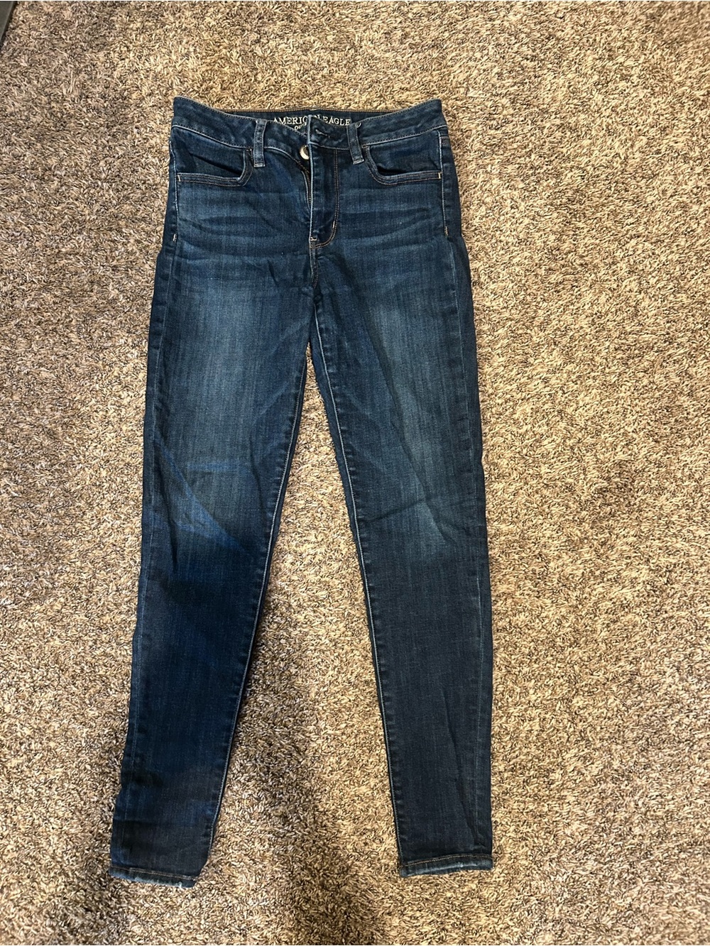 American Eagle Outfitters Dark Blue Skinny Jeans